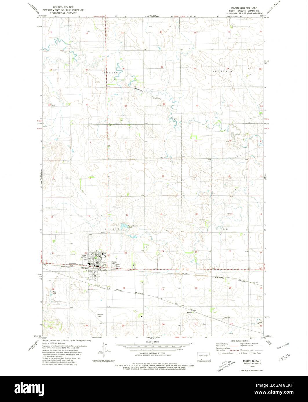 Mapa de elgin dakota del norte fotografías e imágenes de alta resolución Alamy