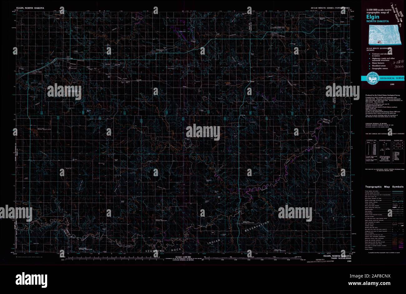 Mapa de elgin dakota del norte fotografías e imágenes de alta resolución Alamy