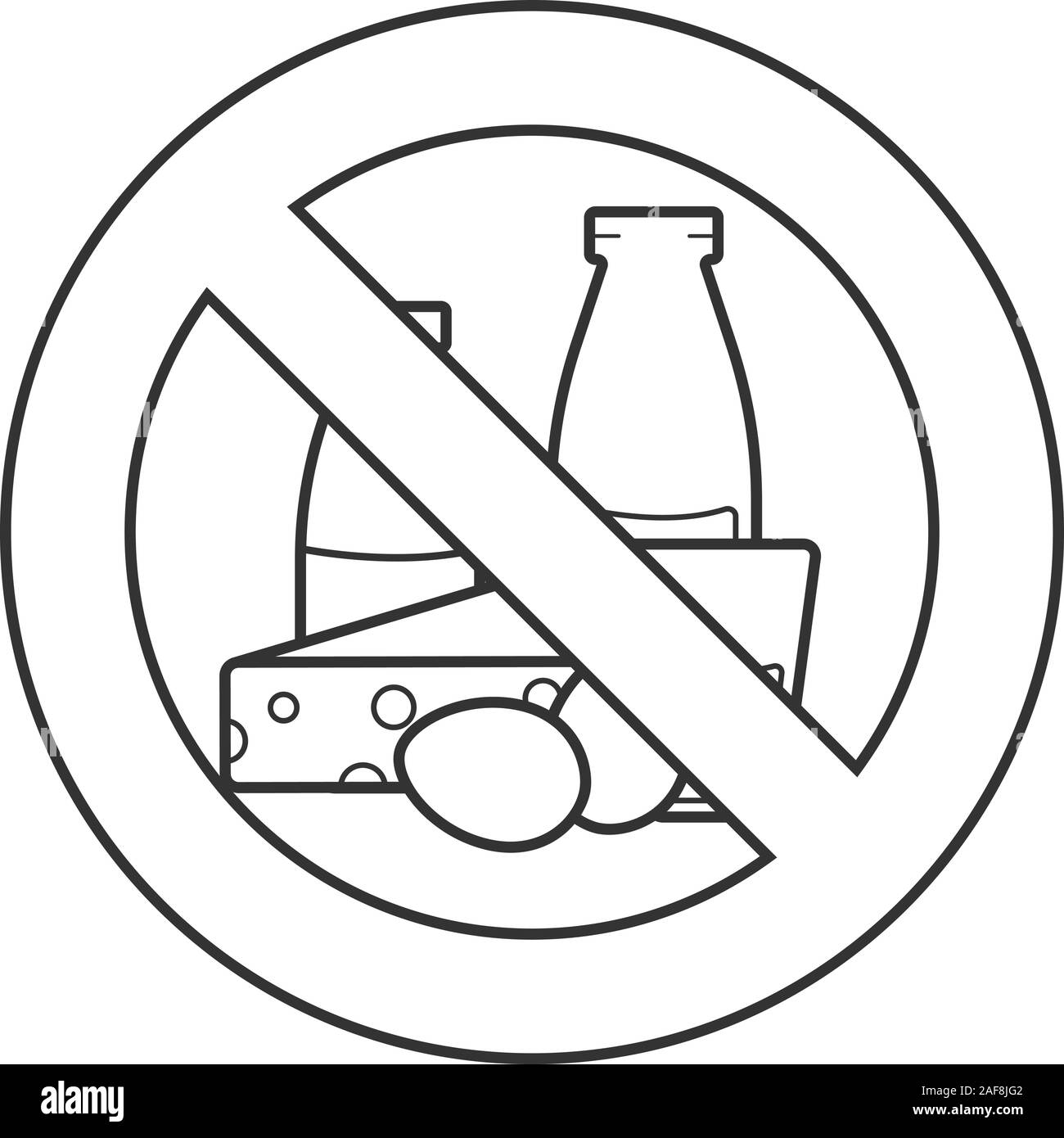Forbidden eat sign Imágenes de stock en blanco y negro - Alamy