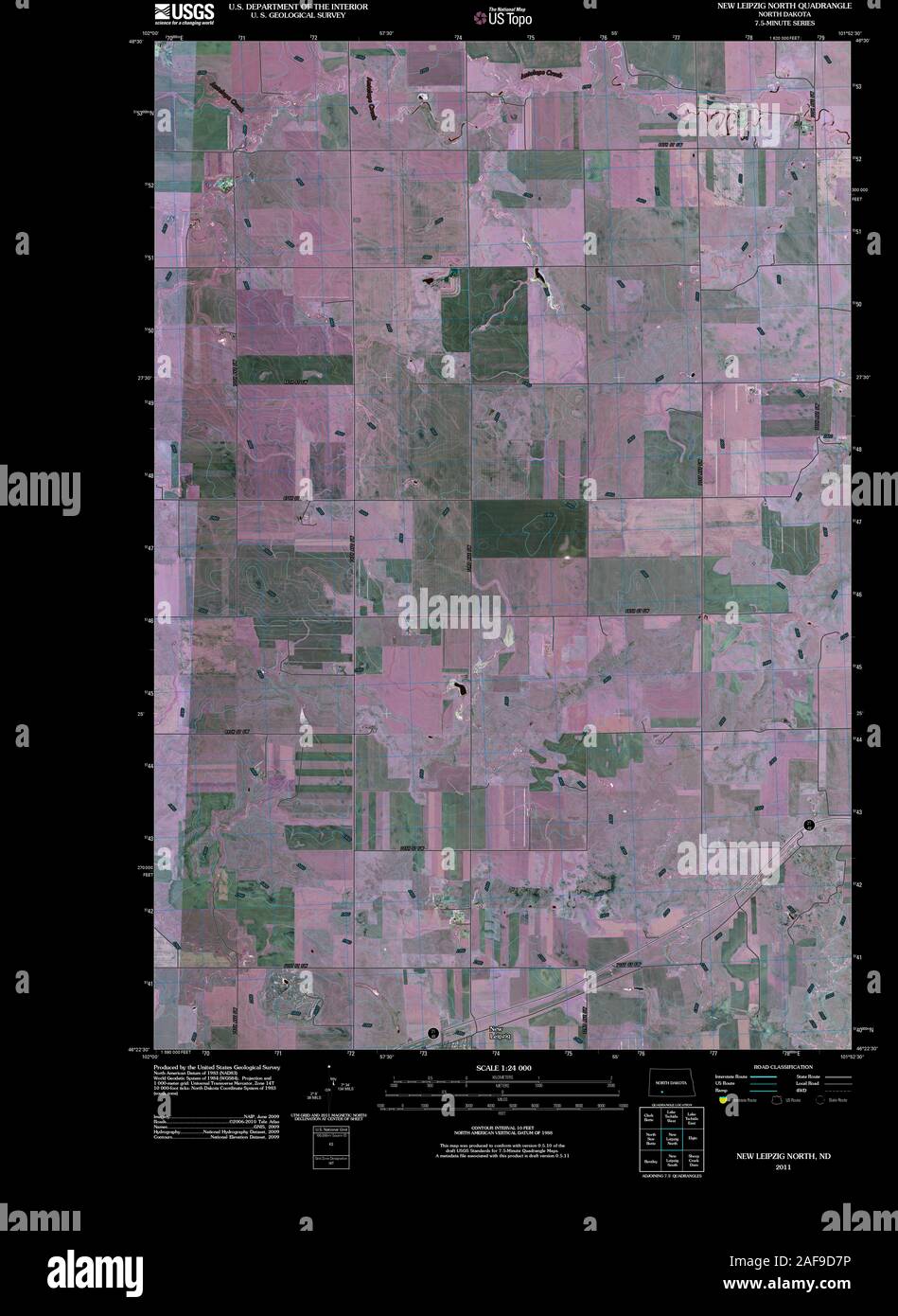 Nuevo mapa de leipzig dakota del norte fotografías e imágenes de alta resolución Alamy