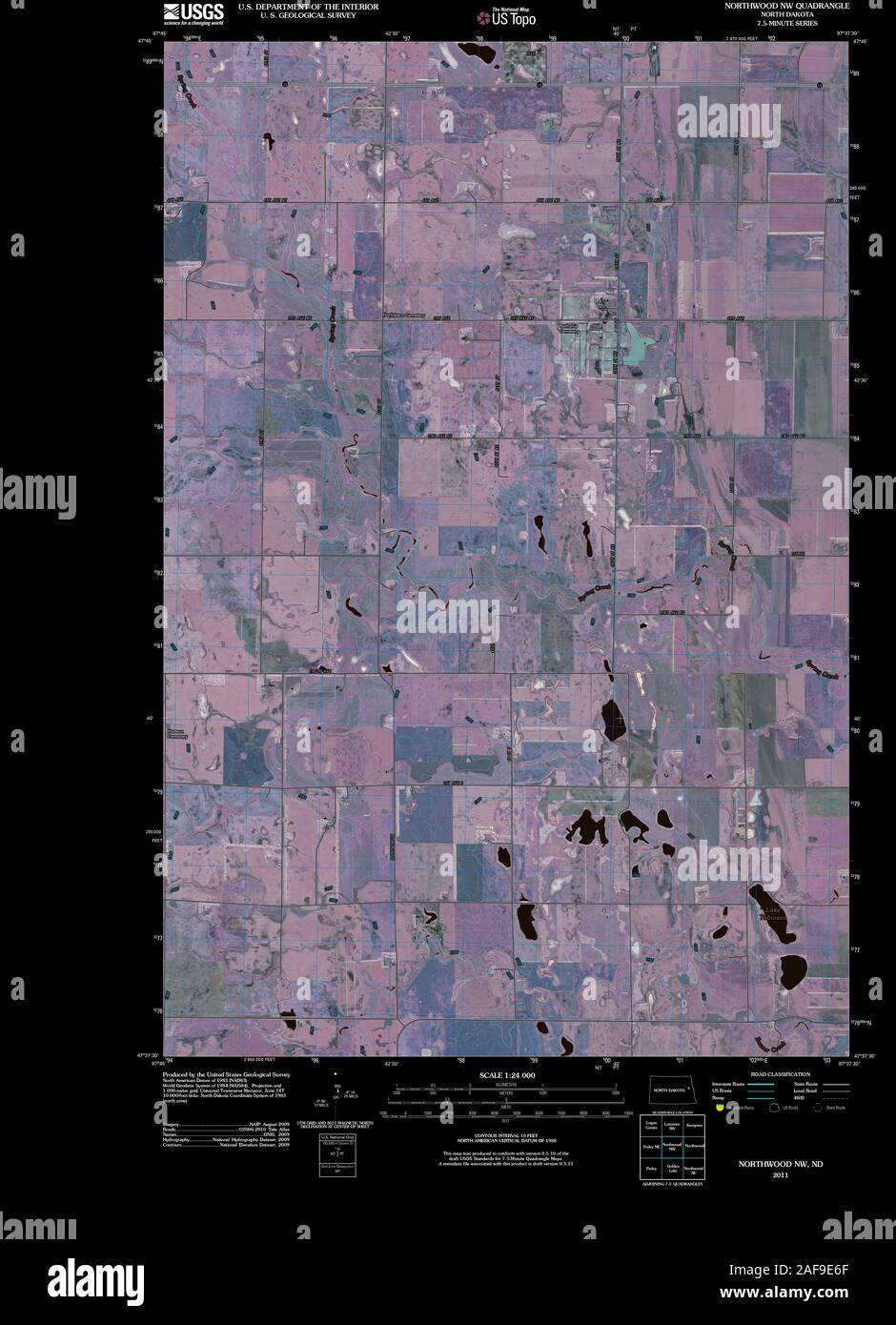 Mapa de northwood dakota del norte fotografías e imágenes de alta resolución Alamy