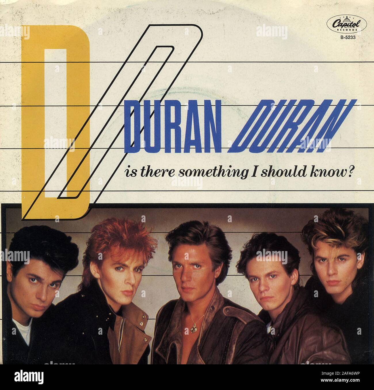 Hay algo que yo debería saber - Duran Duran - vinilo Vintage portada del  álbum Fotografía de stock - Alamy