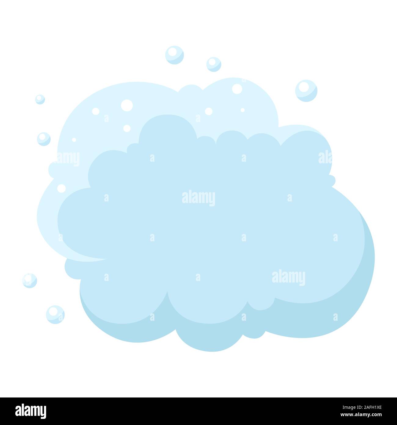 Ilustración de nube de espuma o polvo. Ilustración del Vector