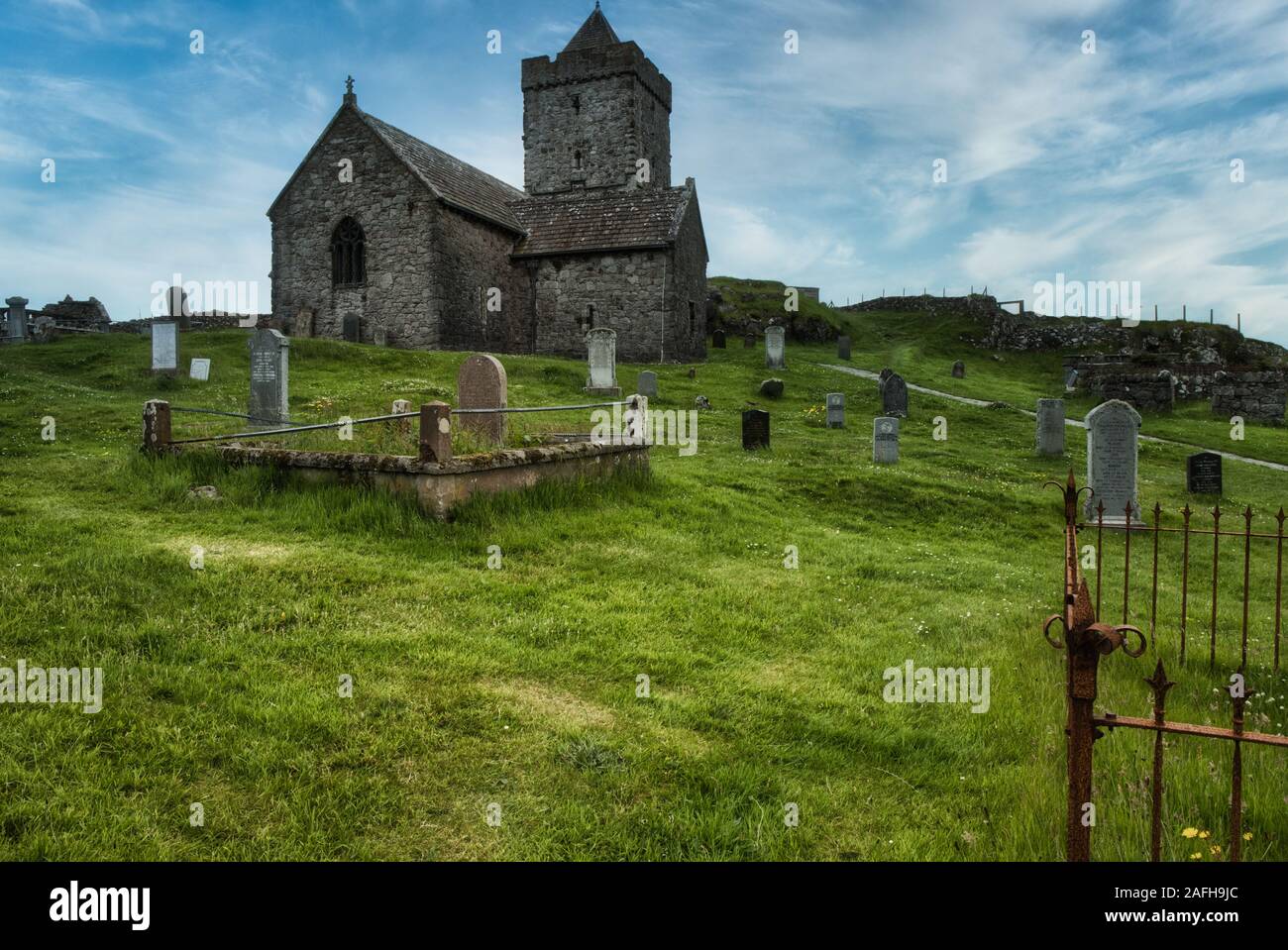 Iglesia De San Clemente, Rodel, Isla De Harris, Hébridas Exteriores, Escocia Foto de stock