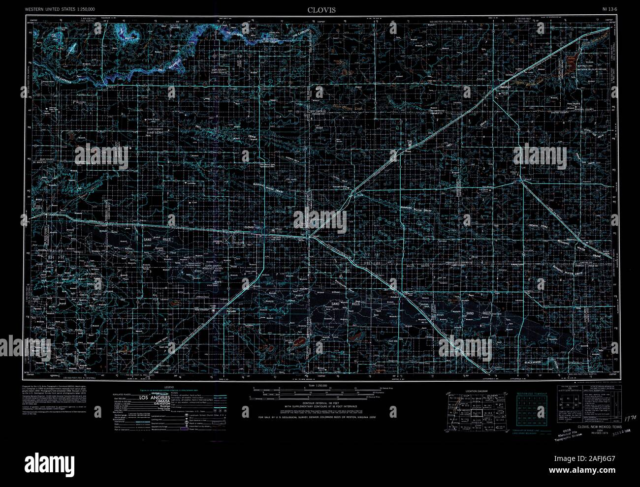 Mapa de clovis nuevo mexico fotografías e imágenes de alta resolución