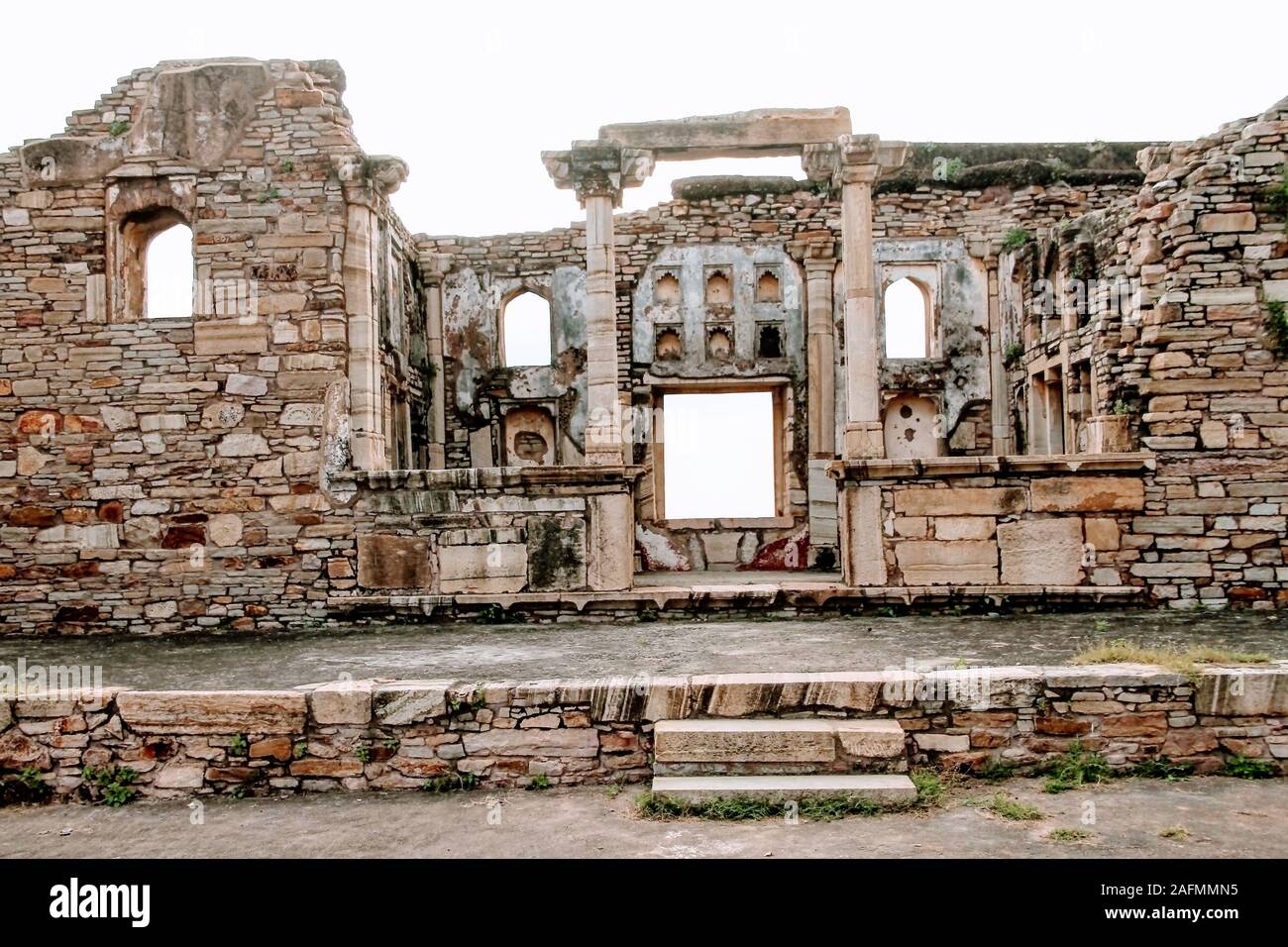 Chittorgarh Fort es una de las mayores fortalezas en la India. Es un sitio del Patrimonio Mundial de la UNESCO.La fortaleza fue la capital de Mewar. Foto de stock