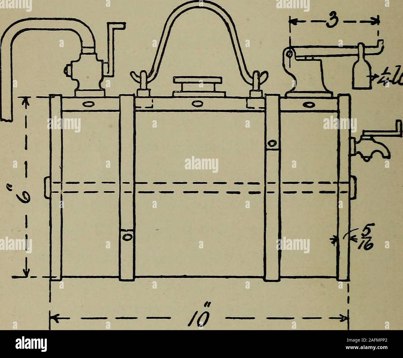 Modelo del motor de la construcción, con instrucciones prácticas para  artífices y aficionados amablemente prestados por theBritannia Co.,  Colchester. Capítulo II. Las calderas y sus accesorios. Primero describimos  un horizontal sin