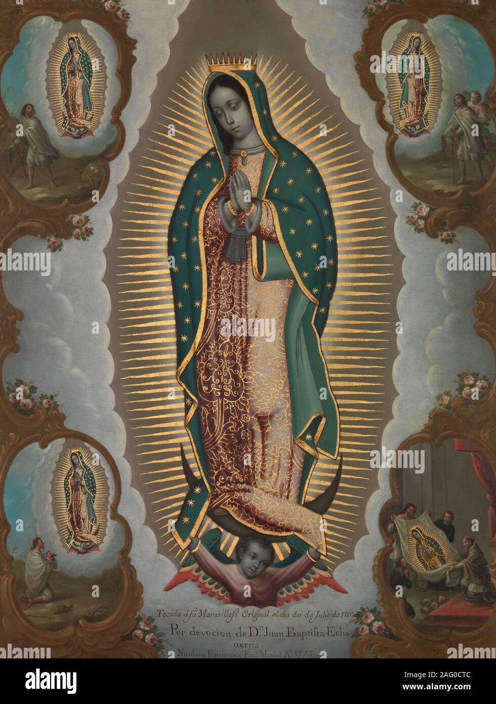 La Virgen de Guadalupe con los