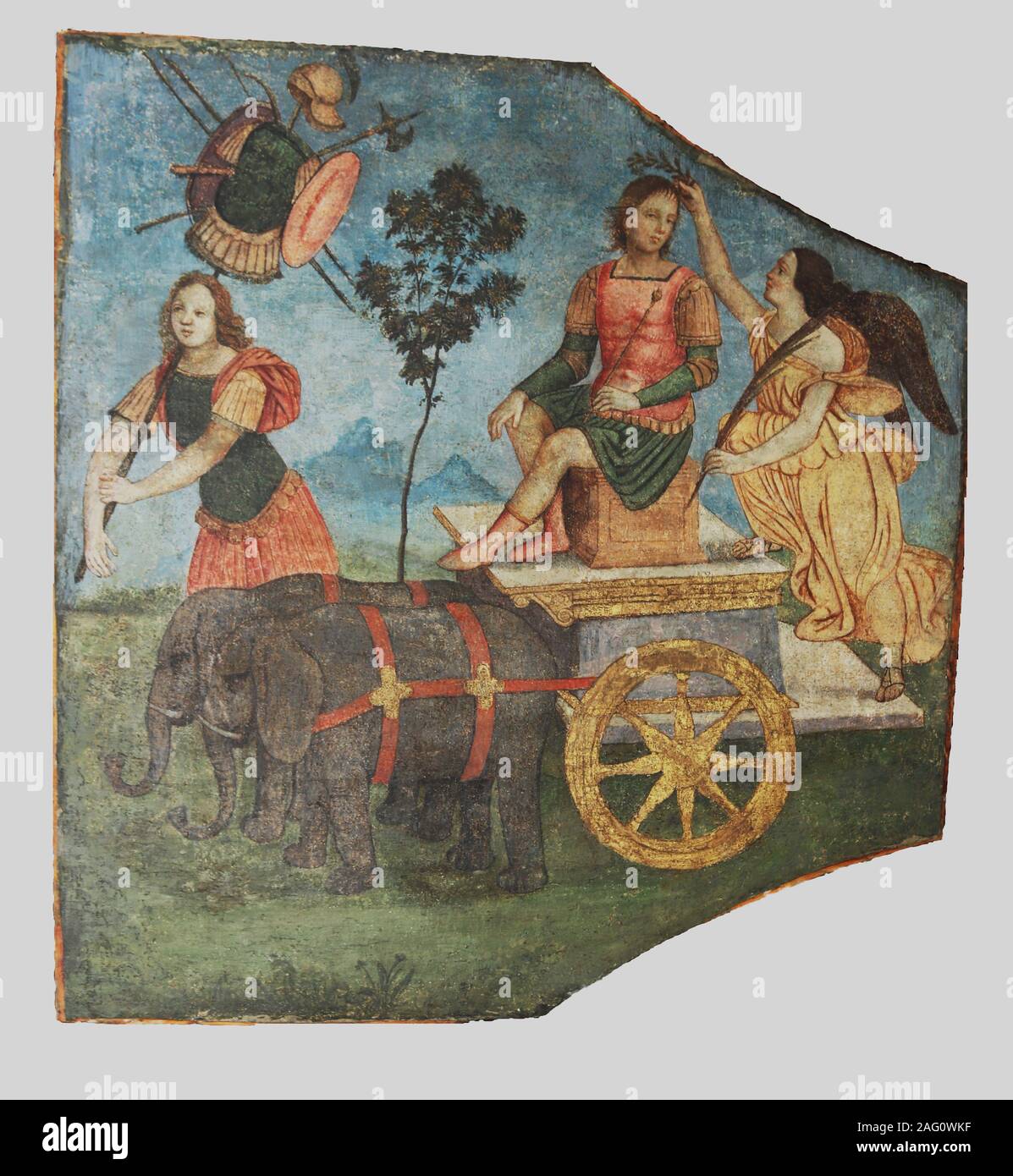 Triunfo de Alexander, ca. 1509. Foto de stock