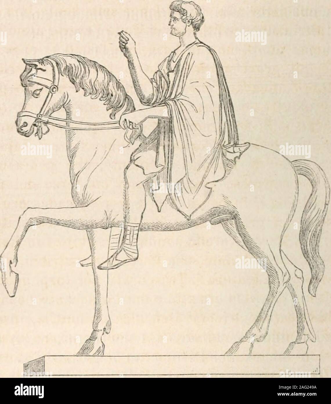 . Storia dell'Italia antica. estatua nel Fóro: e ad Eicolano rimangono,tra le altre, le estatua de Balbi, nobilissime equestri operedarte, e con esse i simulacri di tutta la famiglia postinel teatro por testimonianza di pubblico onore *. Altritramandarono alla posterità i nomi dei, e dei deicommedianti pantomimi danzatori onorati dalle più splendidecittà dItaha ^, e i nomi dei cavalli famosi per loro velo- 1 Orelli, Inscr., 686, 6S9, 690, 709, 732, 5406, e Ilenzen Orelli, 2, 769, 879, 5486 ; Henzen. 3 Muratori, Thesaur. Inscrijìt^. p. 611, 4, 617, 6, 618, 1, 620 e 3, 1 e 2, 652, 2; Orellie Henze Foto de stock