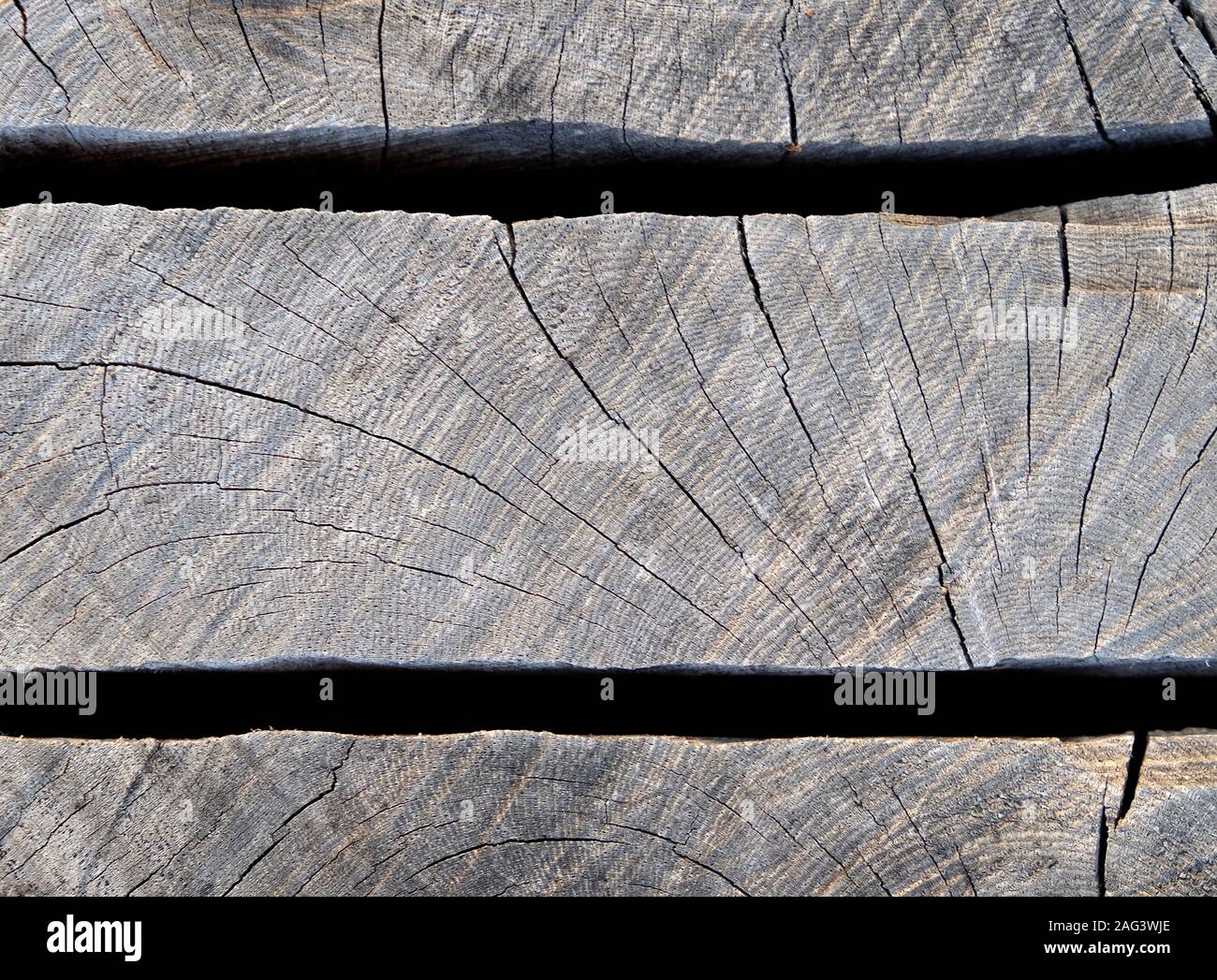 Patrón de textura de madera y granos, dos ranuras horizontales. Foto de stock