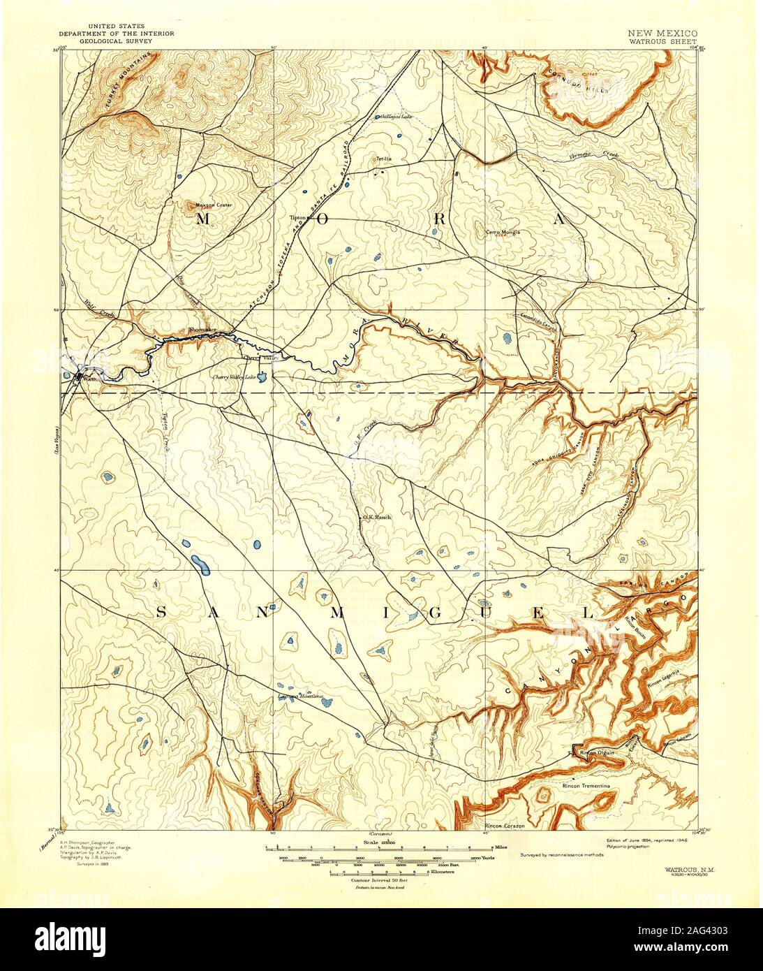 Mapa de watrous fotografías e imágenes de alta resolución Alamy