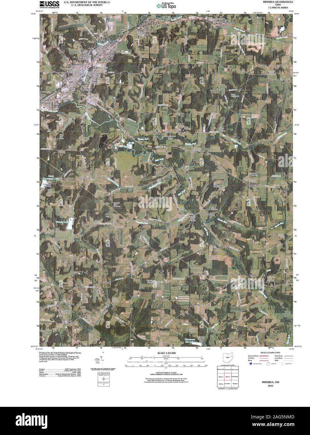 Mapa de minerva ohio fotografías e imágenes de alta resolución Alamy