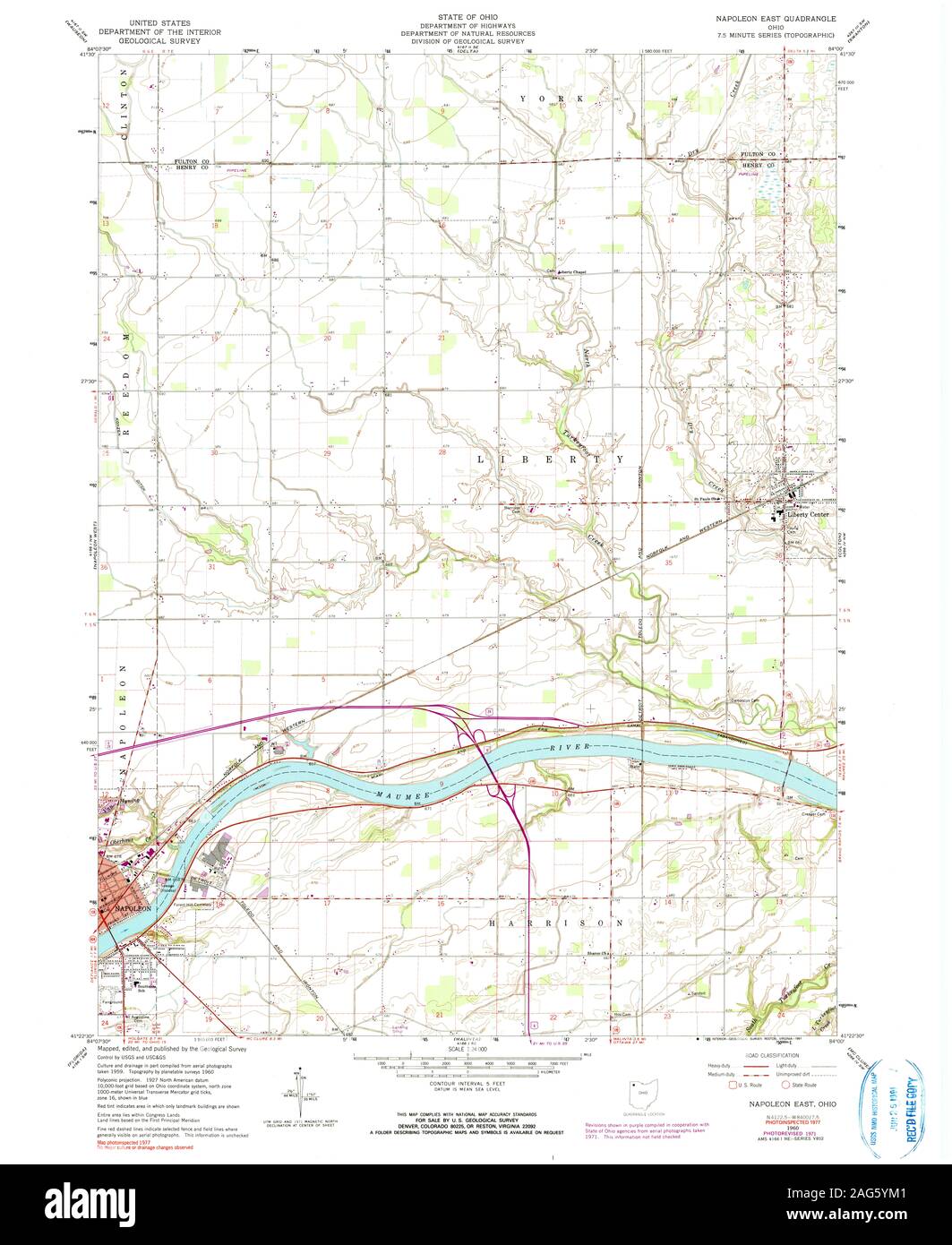 Mapa de napoleon ohio fotografías e imágenes de alta resolución Alamy
