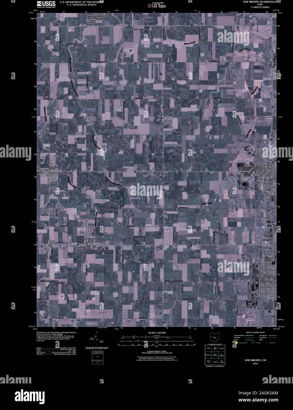 Mapa de new bremen ohio fotografías e imágenes de alta resolución Alamy