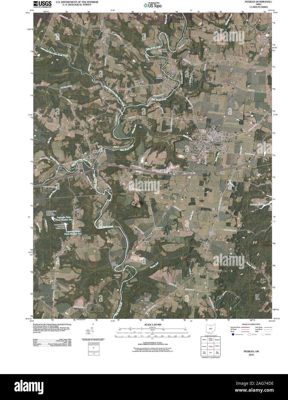 Mapa de peebles ohio fotografías e imágenes de alta resolución Alamy