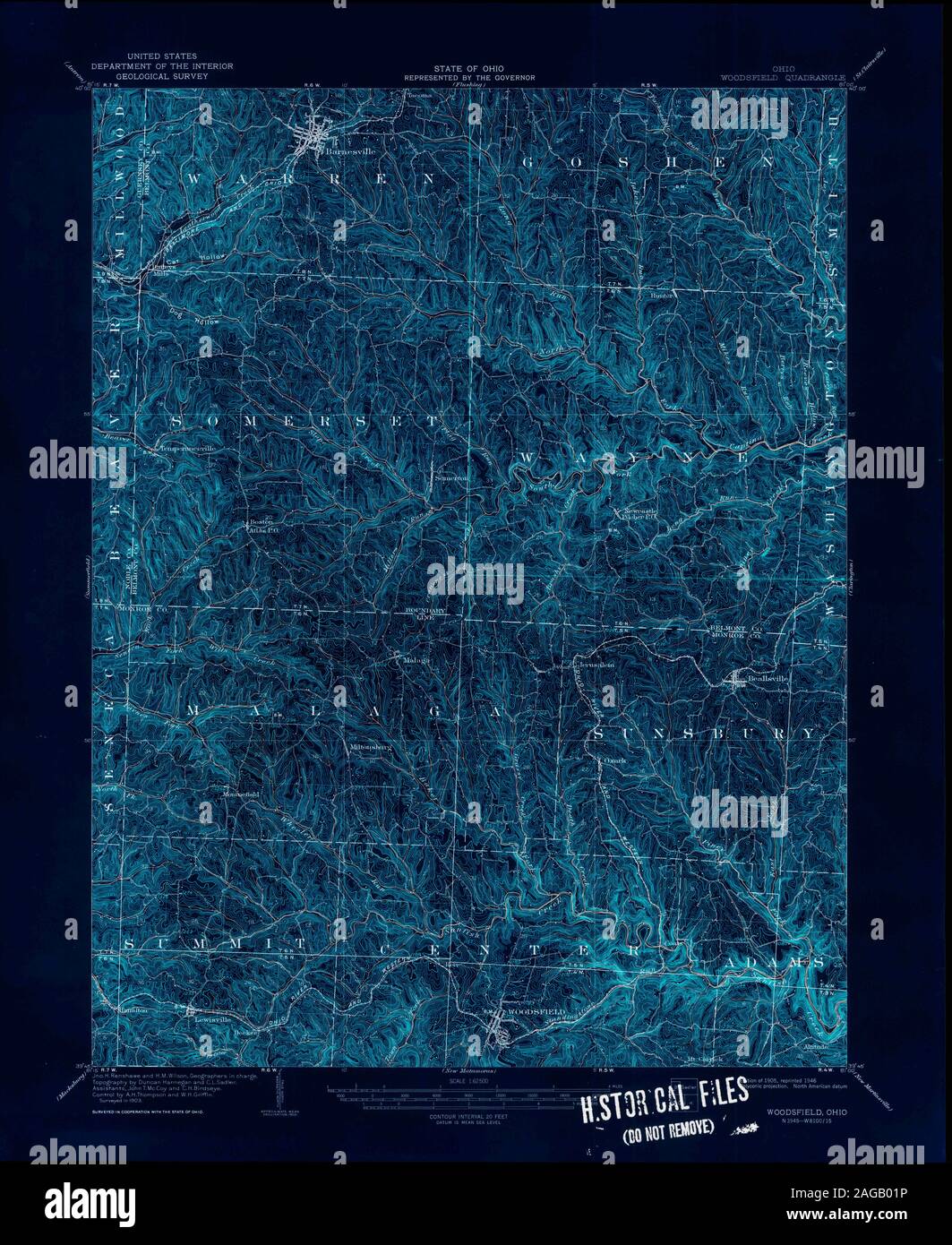 Mapa de woodsfield fotografías e imágenes de alta resolución Alamy