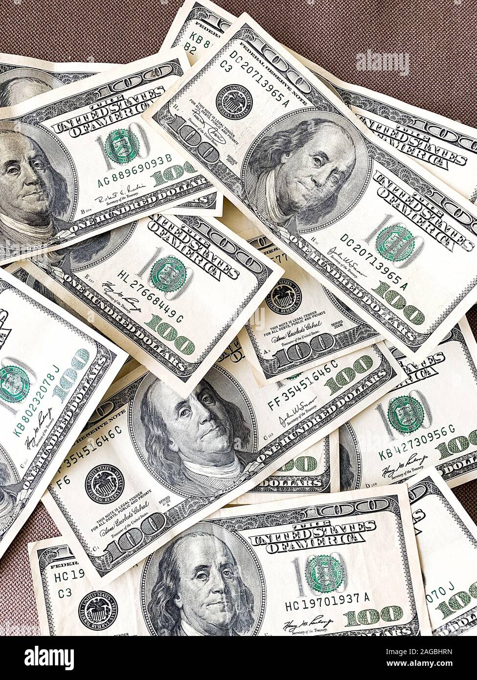 Dinero americano textura de fondo billetes de 100 dólares americanos  Fotografía de stock - Alamy