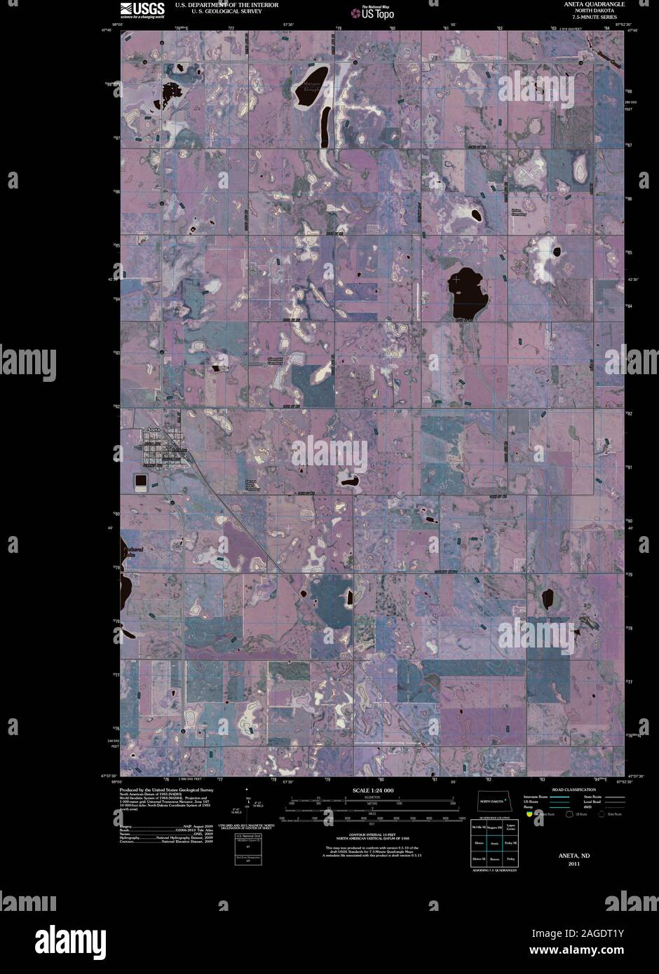 Mapa de dakota del norte fotografías e imágenes de alta