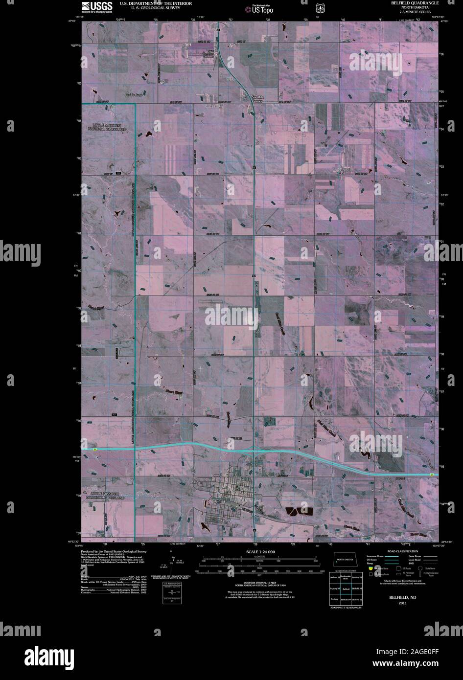 Mapa de belfield fotografías e imágenes de alta resolución Alamy