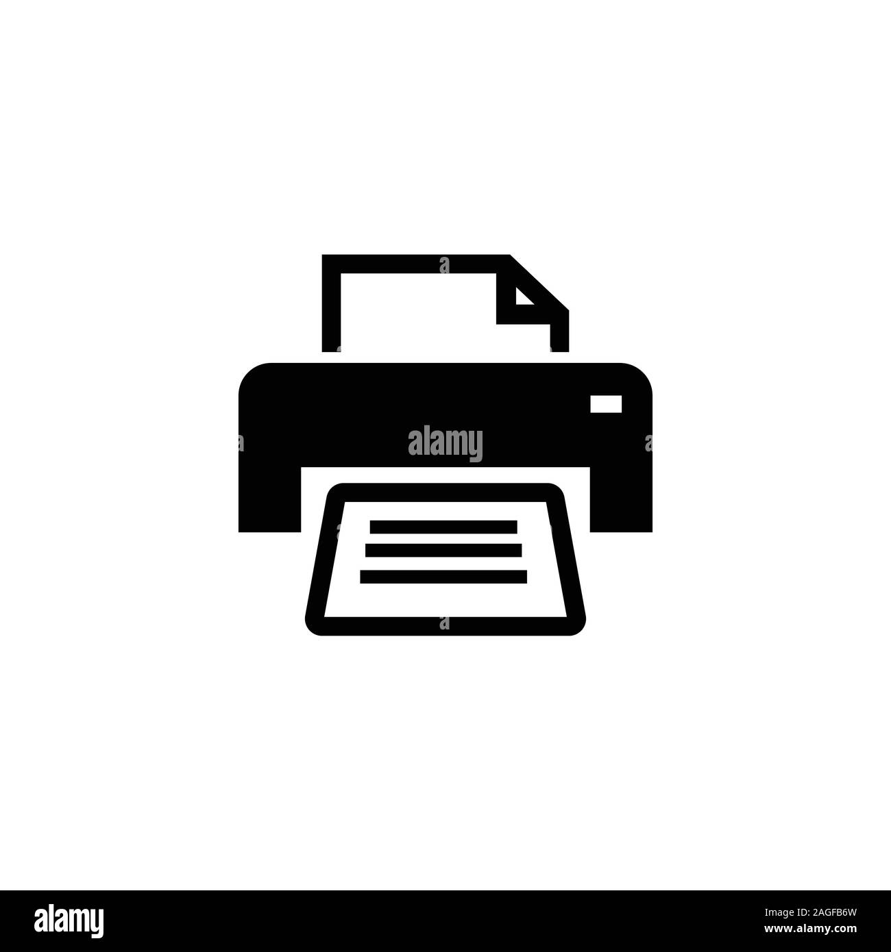 Icono de vector de la impresora. Ilustración aislada para diseño gráfico y  web 10 EPS Imagen Vector de stock - Alamy