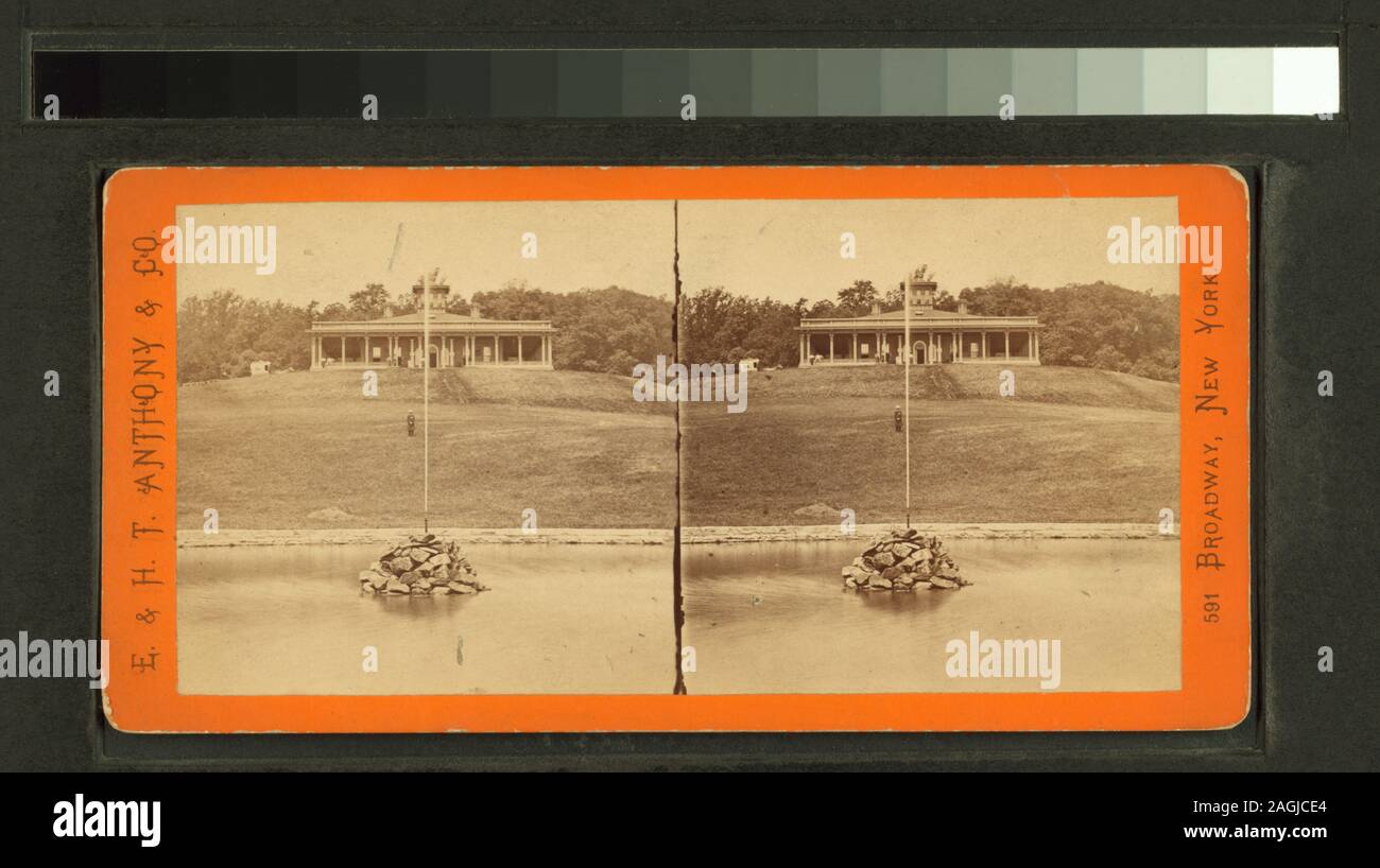 Mansion House y fuente Druid Hill Park Mansion House y una fuente