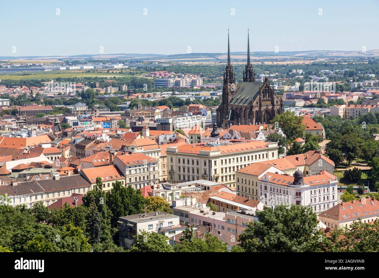 Catedral de San Pedro y san Pablo, Brno, República Checa, Europa Foto de stock