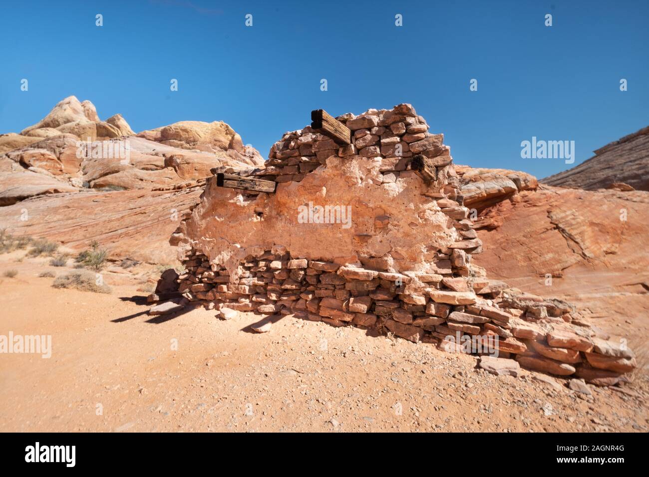 El Parque Estatal Valle del Fuego es una recreación pública y conservación de la naturaleza área de casi 46,000 acres ubicado a 16 millas al sur de Overton, Nevada. Foto de stock