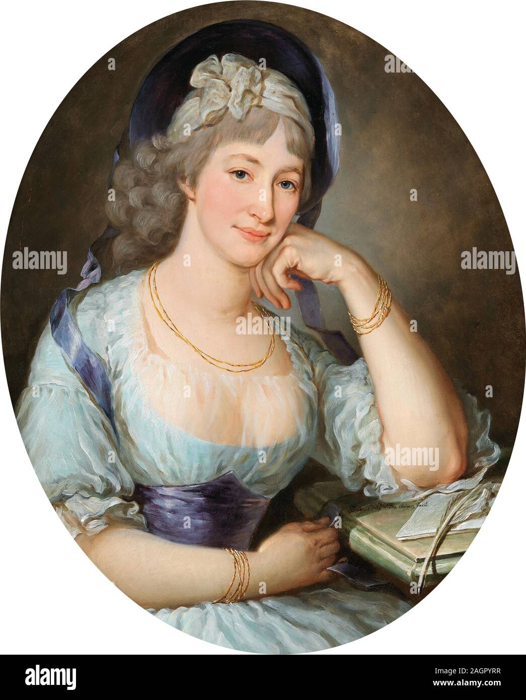 Retrato de la condesa María Ernestina Gräfin Esterházy-Starhemberg (1754-1813). Museo: Colección privada. Autor: Krafft. Foto de stock