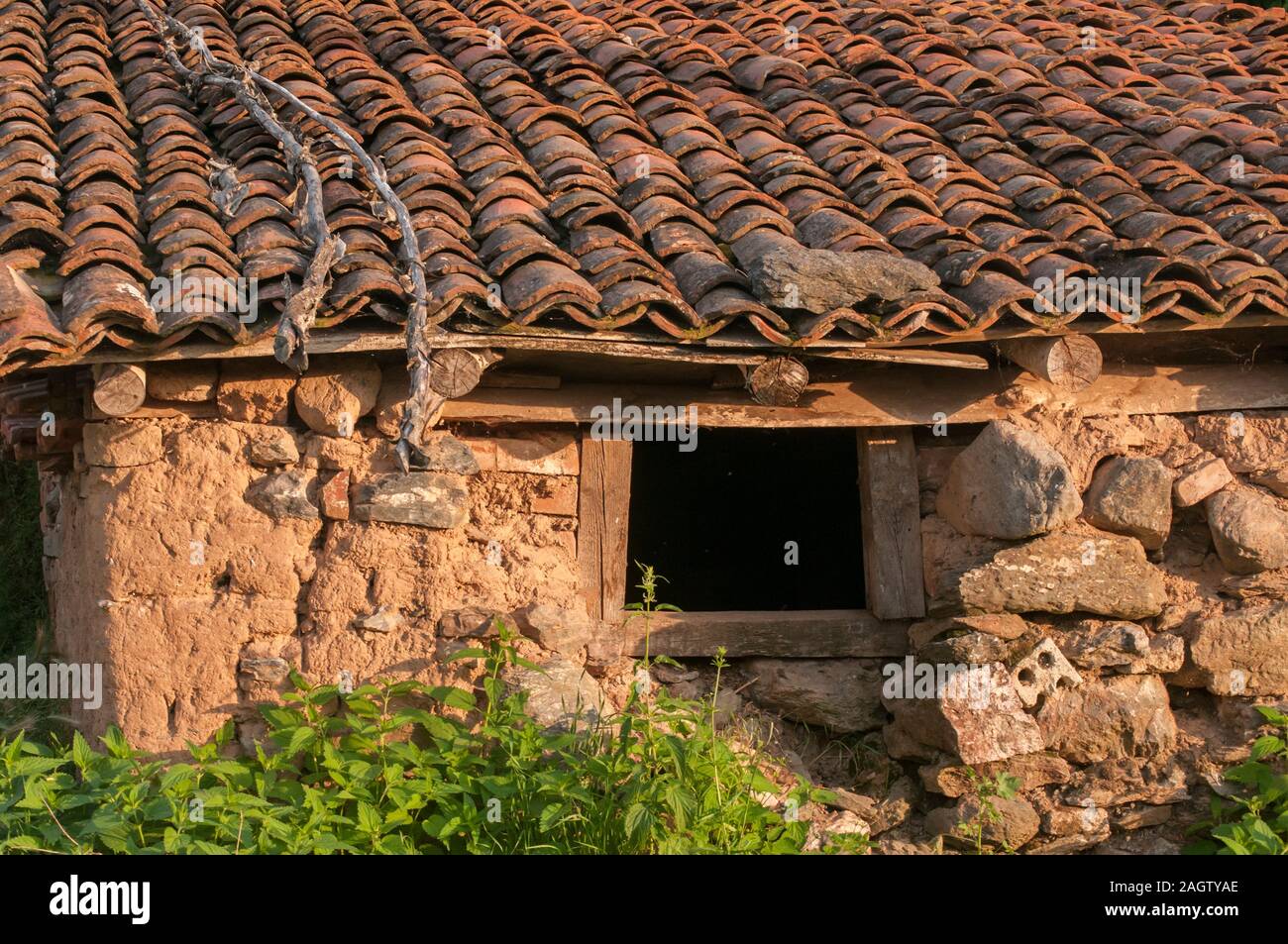 Adobe casa rural antigua de arcilla closeup en día soleado Fotografía de  stock - Alamy