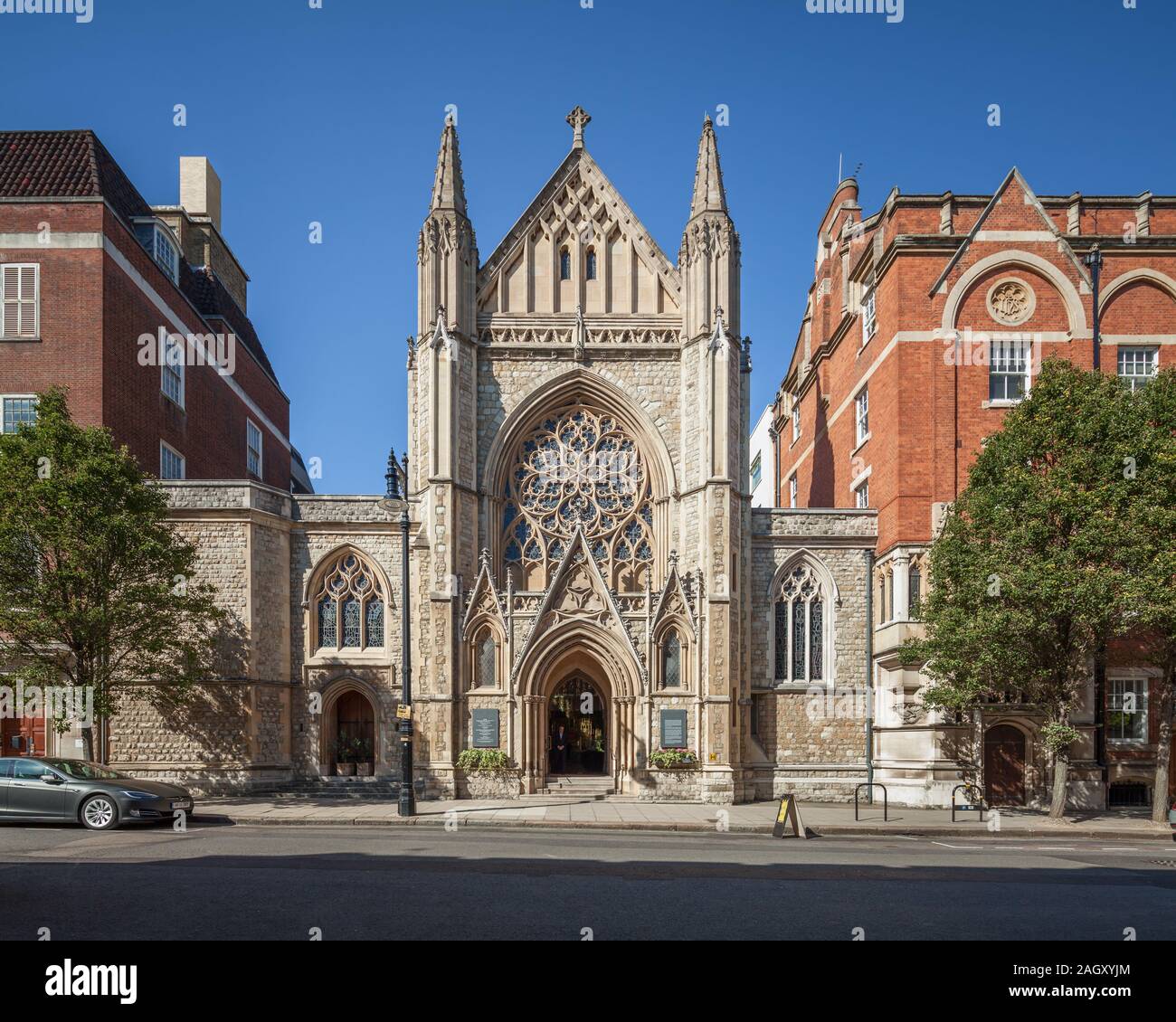 Iglesia de la calle de granja, Mayfair, Londres, Reino Unido. Foto de stock