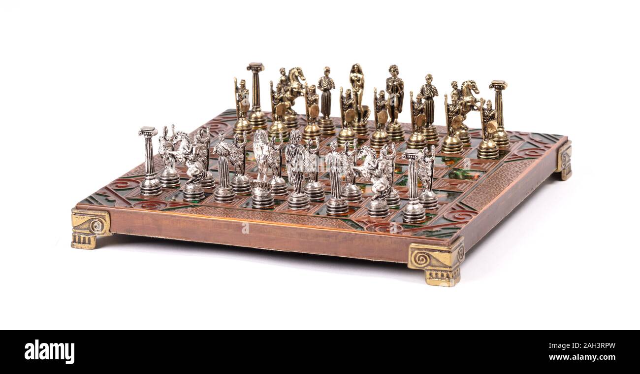Silver chess pieces Imágenes recortadas de stock - Alamy