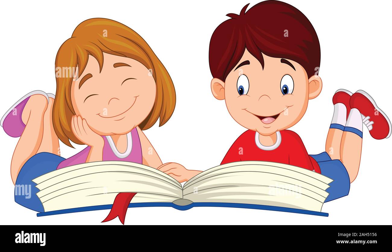 Libro de lectura para niños de dibujos animados Imagen Vector de stock - Alamy Libro de lectura para niños de dibujos animados Imagen Vector de stock - Alamy
