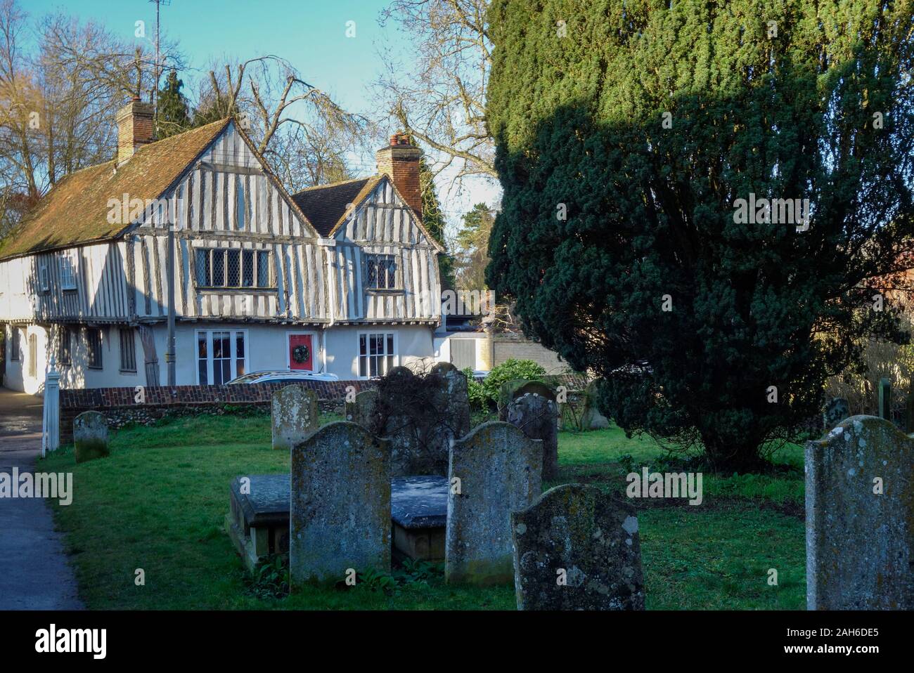 Linton village, el Guildhall, Cambridgeshire, Inglaterra, Reino Unido, GB Europa Foto de stock