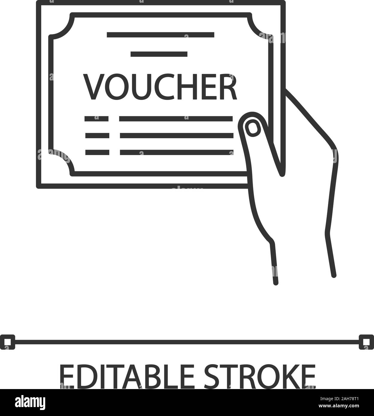 Gift voucher offer coupon concept Imágenes de stock en blanco y negro -  Alamy