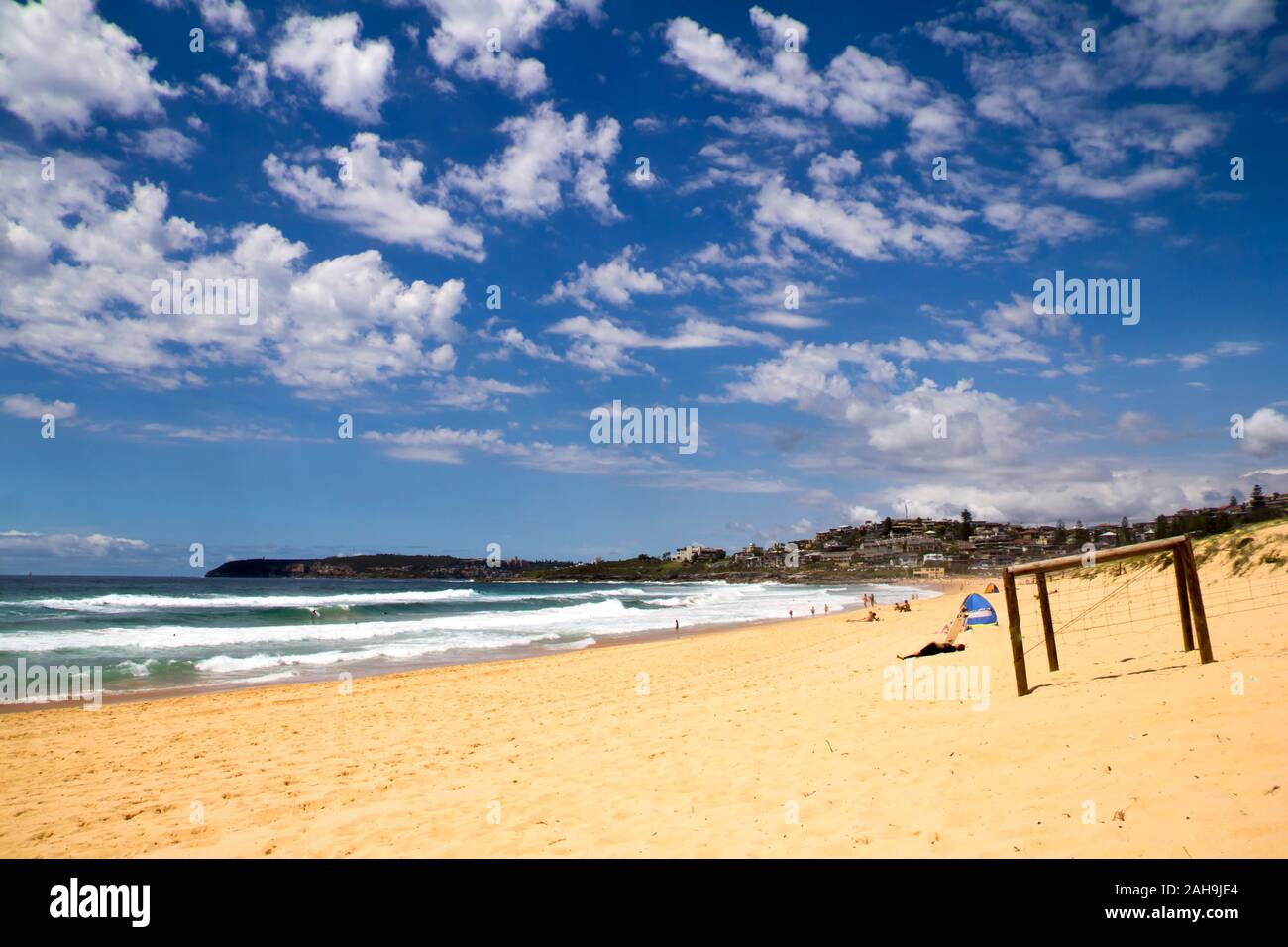 Playa de Curl Curl, Playas del Norte, Nueva Gales del Sur Foto de stock