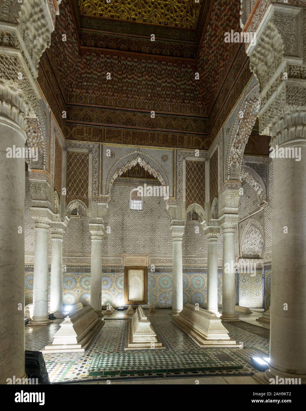 Tumbas saadianas, mausoleo de Saadi Sultan Mansour, Cámara de los doce
