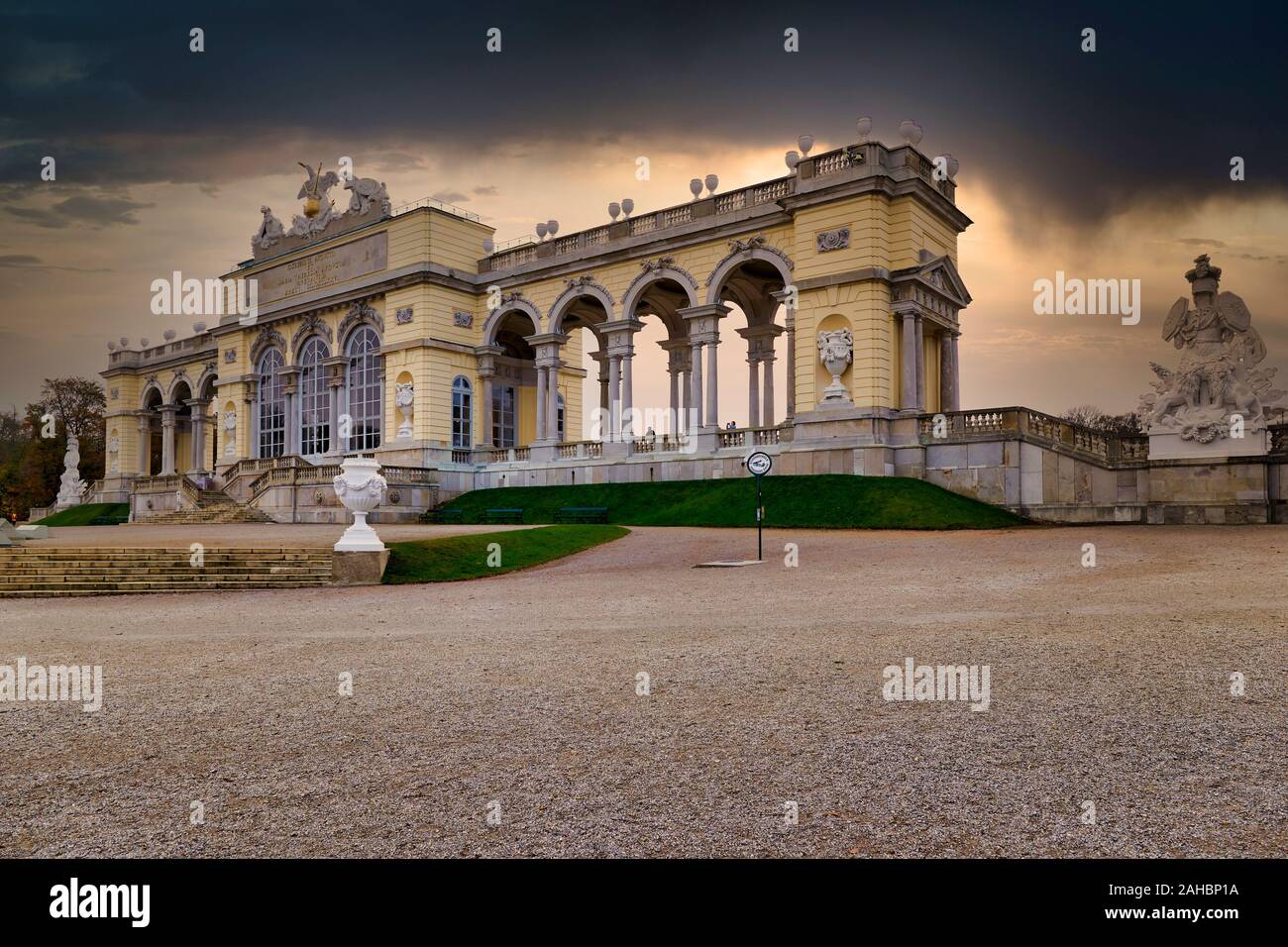 Palacio de Schonbrunn. Viena, Austria. La Gloriette Foto de stock