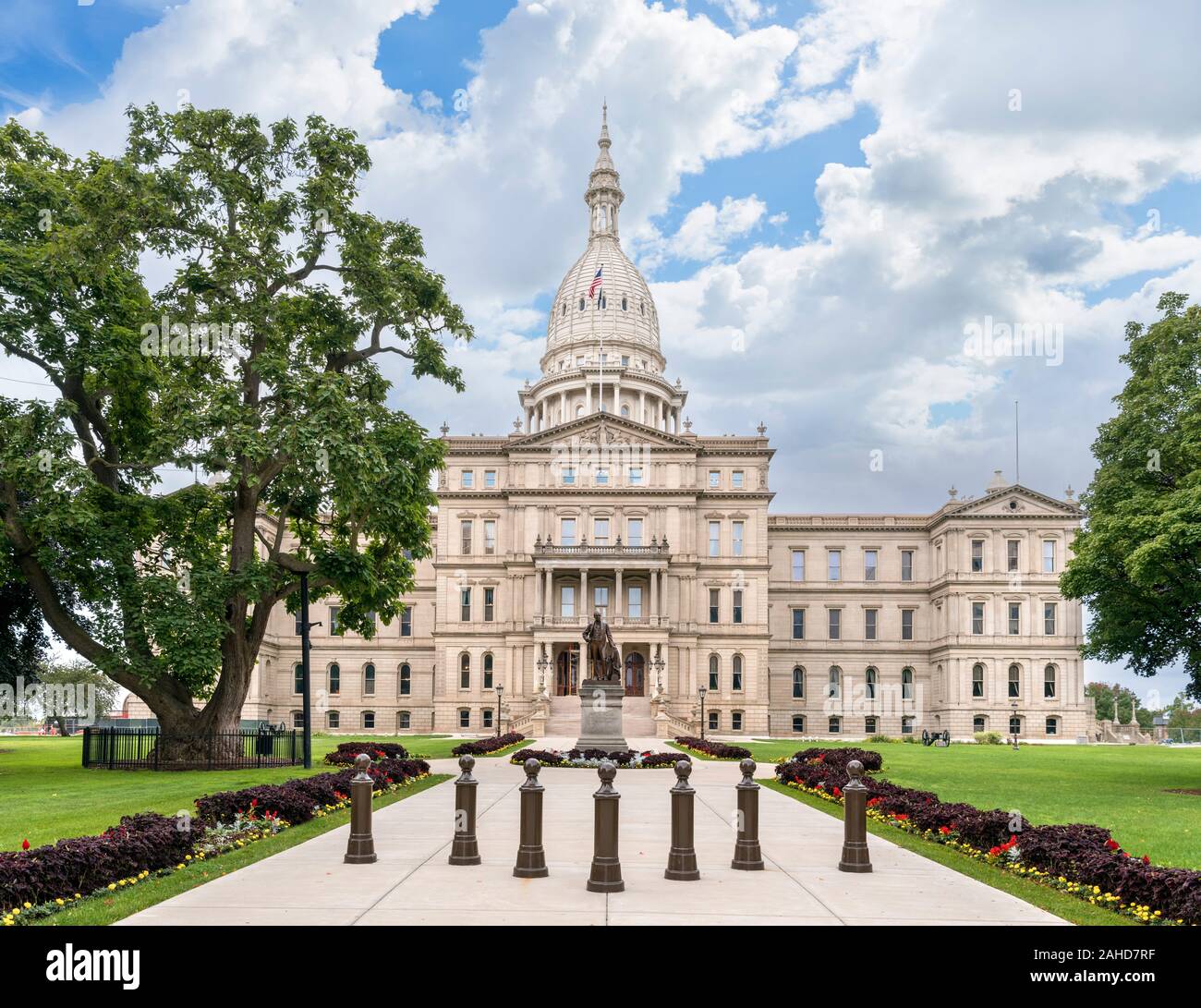 Michigan State Capitol, Lansing, Michigan, EE.UU. Foto de stock