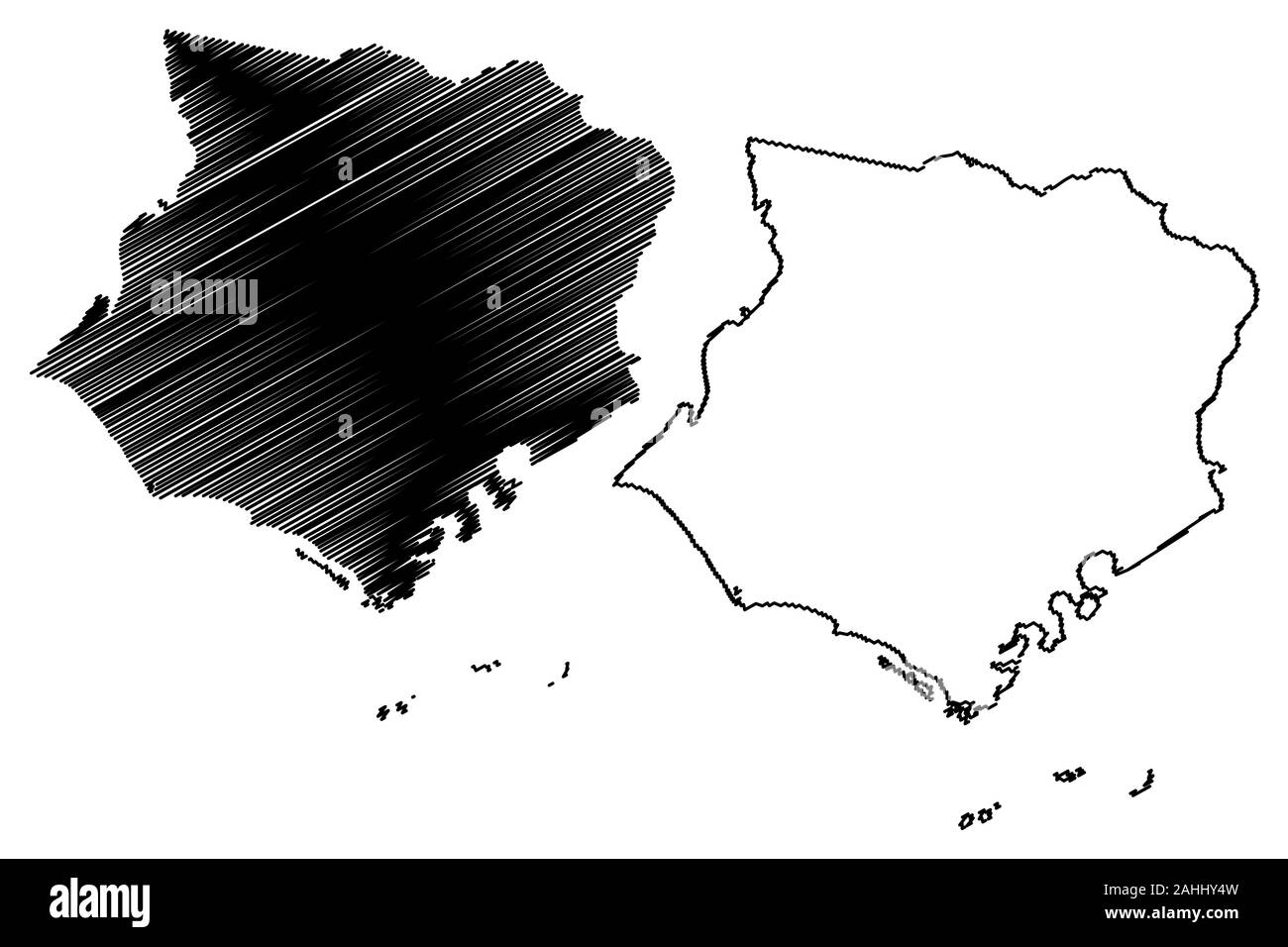 El municipio de Santa Isabel (Estado Libre Asociado de Puerto Rico, Puerto  Rico, PR, incorporadas a los territorios de los Estados Unidos) mapa  ilustración vectorial, scri Imagen Vector de stock - Alamy