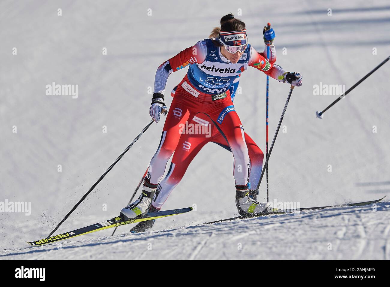 Lenzerheide, Schweiz, 29. Dezember 2019. Heidi Weng beim Sprint Langlauf Weltcup Rennen am FIS Tour de Ski Lenzerheide 2019 en Lenzerheide. Foto de stock