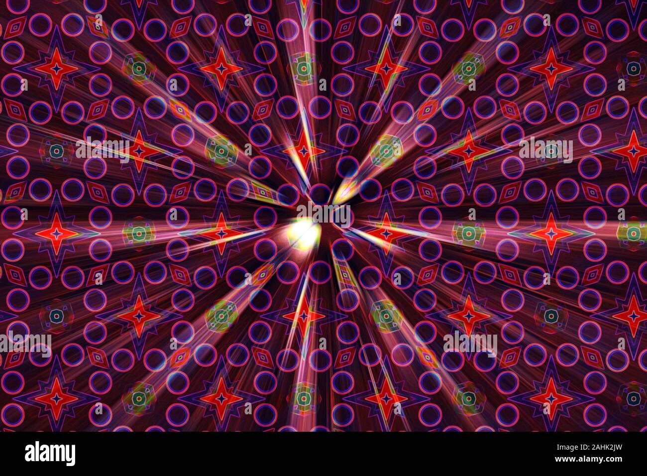 Imagen de fondo psicodélico abstracta. Foto de stock