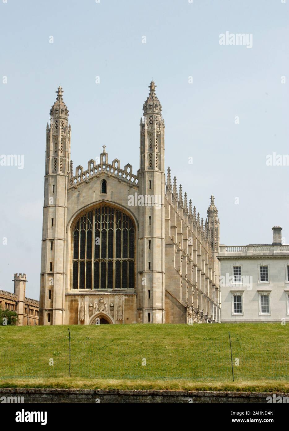La capilla de King's College en la Universidad de Cambridge. Foto de stock