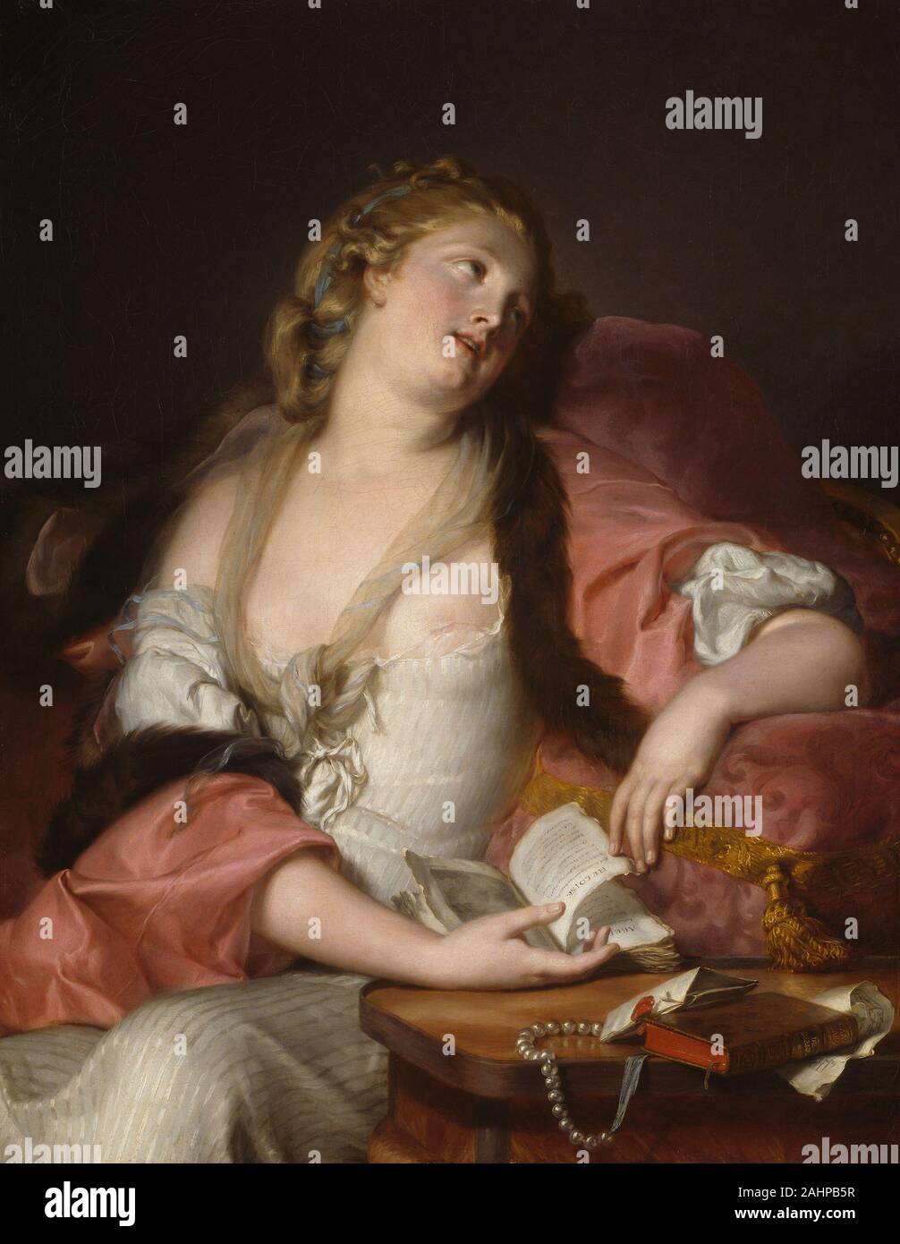 Auguste Bernard, llamado Bernard d'Agesci. Dama leyendo las cartas de