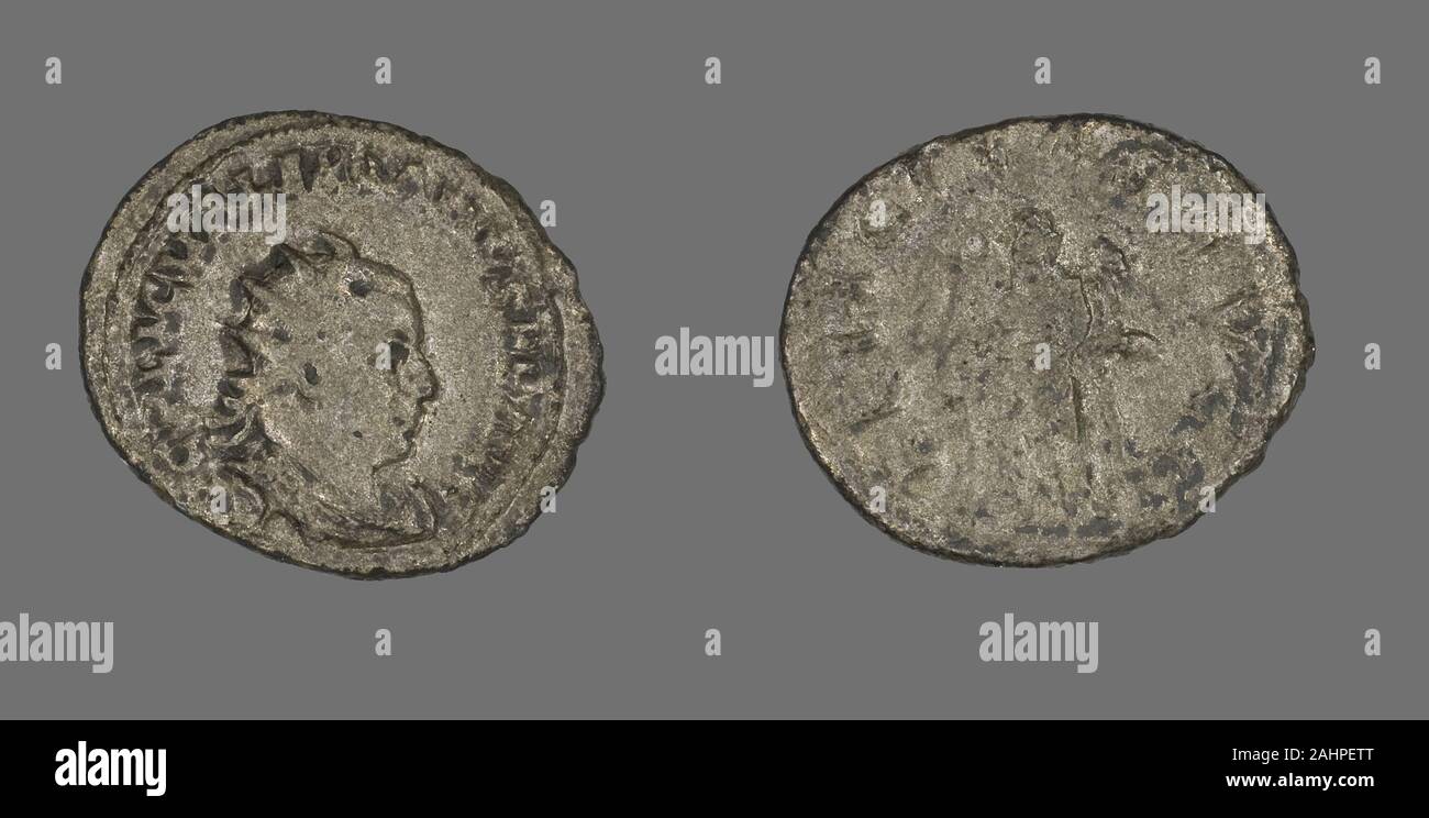 Los antiguos romanos. Antoninianus (COIN) retratando el emperador