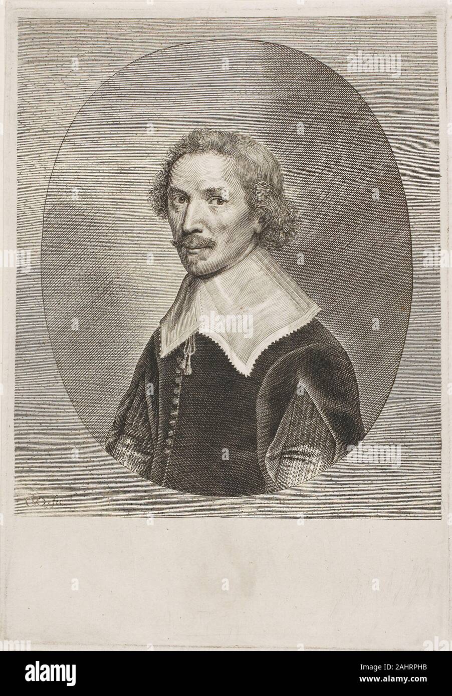 Van den Chrispyn Queboorn. Retrato. 1624-1652. Países Bajos. Grabado sobre Papel de marfil Foto de stock