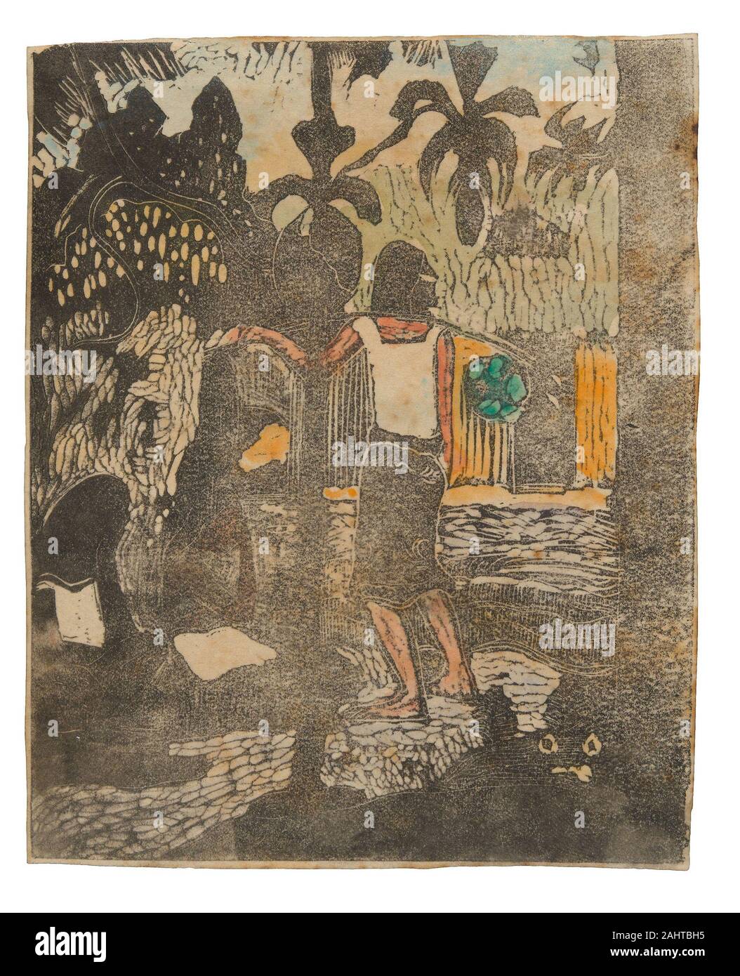 Paul Gauguin. Noa Noa (aromático). 1894-1895. Francia. Bloque de madera  impresión en tinta negra, con rojo, naranja, azul, malva, verde claro, verde  y acuarela sobre pergamino Fotografía de stock - Alamy