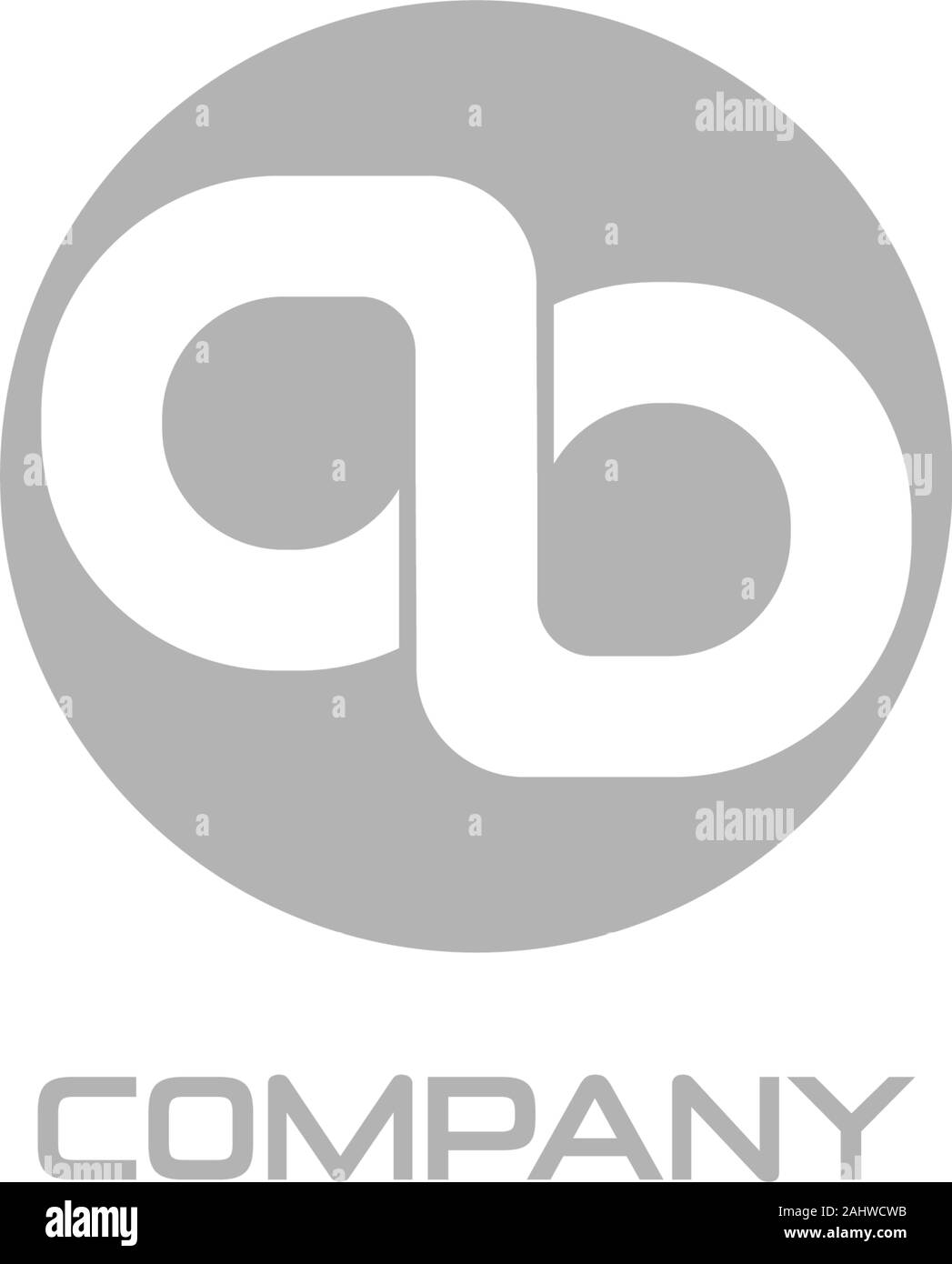 Carta Ab O Ol Company Logo Design Template Alfabeto Concepto Logotipo Monograma Logotipo Estilo De Ambigrama Gris Blanco Elipse Forma Redondeada Moderno P Imagen Vector De Stock Alamy