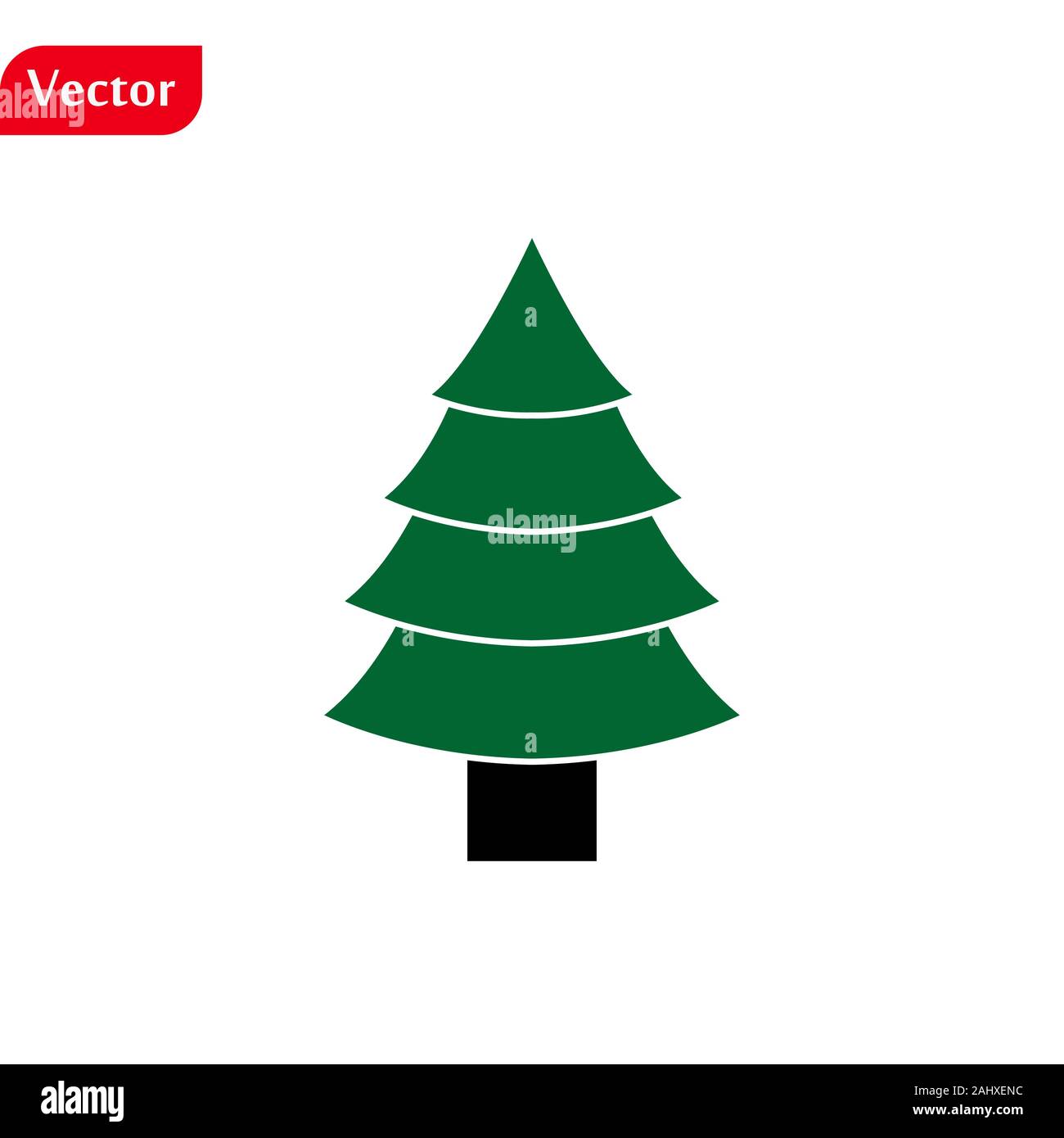 Árbol de Navidad Verde icono, símbolo de Navidad, plano de la plantilla de  diseño, ilustración vectorial EPS10 Imagen Vector de stock - Alamy