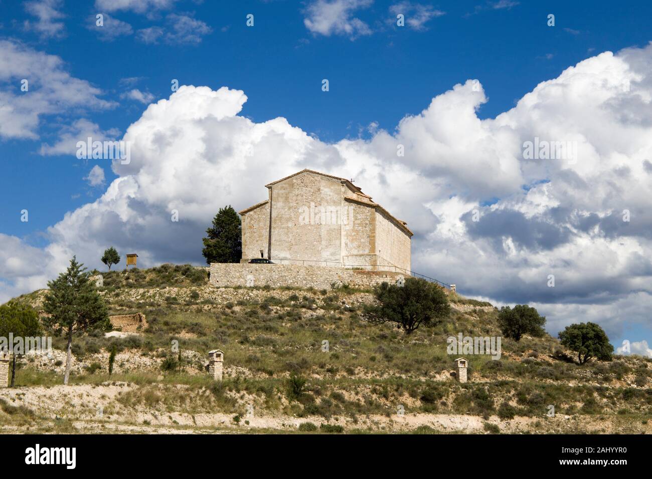 Santa Flora capilla en mas de las Matas. Teruel, Aragón, España Fotografía  de stock - Alamy